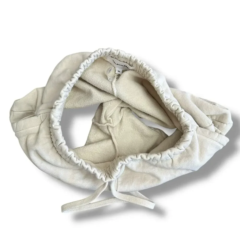Talentless 100% Cotton Fleece Lounge Shorts Women’s Medium Cream Off‎ White
